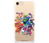 Funda original compatible con iPhone 7 o IPhone 8 o SE 2020 con un diseño de JL Multipersonaje Colores Claros