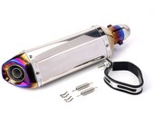 Hot Selling Carbon Fiber Ak Exhaust Escape Pipe Motorcycle Muffler Escapamento