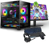 PC GAMING COMPLETO PC RACING INTEL CORE I7 12700F - 32GB DDR4 - 2TB SSD M.2 – GRAFICA RTX 4070 SUPER - WIFI - WINDOWS 11 - MONITOR 27" FULLHD - COMBO GAMING - PC Gamer, ordenador de sobremesa