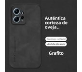 Luxury Sheepskin Leather Phone Case For Redmi Note 13 12 4G 5G 13 Pro Plus 10 11Pro A3 13C 10C 10A Men Retro Back Cover