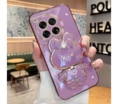 Plating Rabbit Phone Case for OnePlus 9 Pro 9 R T 8T 10 11 R Pro 12 OnePlus ACE PRO 2V 3V Luxury Makeup Mirror Holder Phone Case