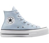 Zapatillas azules Converse Chuck Taylor All Star Lift De Plataforma Y Lona