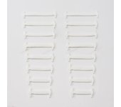 16Pcs Silicone Shoelaces for Shoes No Tie Shoe laces Elastic Laces Sneakers Kids Adult Rubber Shoelace One Size Fits All Shoes