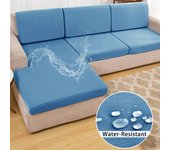 Nuevo elástico impermeable de seda de leche sofá funda de cojín de color sólido universal todo incluido sofá funda de sofá