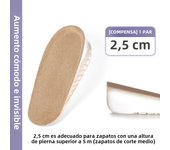 Invisible Height Increasing Shoe Insoles Quality Gel Insole for Feet Silicone Shoe Pads Shock Absorbing Shoe Sole 1Pair