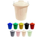 JARDIN202 - Cubo Basura de plástico con Tapadera | Cubo almacenaje y reciclar