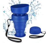 Foldable Leak-proof Pet Water Bottle Bowl, Large Capacity, Dog Feeder, Food Cup, Portable, Outdoor Drinking Bowl, 500ml