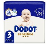 Pañales Dodot Sensitive Talla 3 (56 Uds.) Dodot