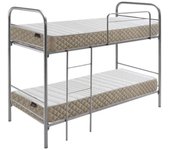 Cama Litera Habitación Dormitorio Juvenil con 2 Somieres 199x173x98 cm + 2 Colchones 90x190 cm
