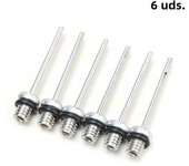 6pcs/12pcs Sports Ball Air Valve volleyball Basketball Football Stainless Inflation Air Inflating Pump Needle Adapter Adaptor