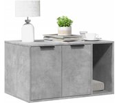 vidaXL Mueble arenero para gatos madera artisian 80x50x45 cm en color Roble/Marrón roble/Negro y más | almacenamiento funcional diseño moderno para baño dormitorio sala
