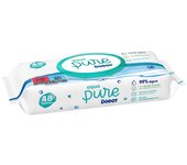 DODOT  Aqua Pure Toallitas Para Bebé con 99% Agua, 3x48 toallitas total 144 unidades, 6x48 toallitas (288), 9x48 toallitas (432)