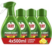 Fairy Poder Sin Remojo Limón Spray Recambio, Vajilla y Cocina, Antigrasa, 2000ml