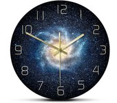 Galaxy Espacio Exterior Reloj de pare para Sala de estar Silencioso Reloj nebulosa Estrellas DE ARTE abracto universo decoración del Hogar Astronomía Regalos