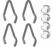 , 4-pack Galvanized Steel Riser For Multiple Playpens And Furniture Corner Protectors Set Of 4, Clear And Pvc