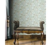 Muestra DIN A4 de Papel pintado vinílico cachemir floral hindú con relieve efecto textura de tela - Tamil Etnik 676351 de GAULAN
