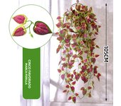 Artificial Hanging Plant Fake Ivy Leaves Vine 105cm/41in Clover Plant Greenery for Window Porch Garden Pot Indoor Outdoor Decor