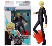 Figura Bandai One Piece Anime Heroes Sanji - 17cm de Altura