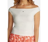 TOMMY HILFIGER DW0DW20234 Camisetas Manga corta Mujer Blanco