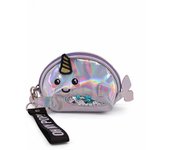 Oh My Pop Narval Monedero Oval, Plateado