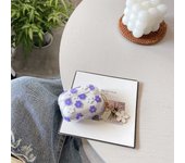 Transparent Soft For Airpods 2 3 Pro Ins Pink Purple Flower TPU Soft Bluetooth Earphone Case with Pendant Clear Protective Cover