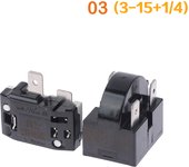 PTC Starter Relay Refrigerator Starter Relay Refrigerator Overload Protector Compatible with LG Refrigerator Compressor,Freezers