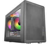 Mars Gaming MC-XPS, Caja Gaming MicroATX Ultracompacta, Cristal Templado + Paneles Mesh, Ventilador FRGB 120mm, Tecnología Refrigeración Mesh, Soporte Dual de PSU ATX y SFX, Minitorre PC USB-C, Caja Gamer Negra o Blanca