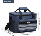 Bolsa de almuerzo cruzada de moda con aislamiento grueso y gran capacidad para uso comercial.