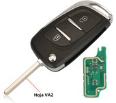 jingyuqin Upgrade Fold Remote Smart Car Key For Citroen C2 C3 For Peugeot 307 306 433MHz ID46 PCF7961Chip CE0536 HU83/VA2 Blade