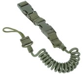 Tactical Anti-lost Elastic Lanyard Rope Spring Safety Strap Rope For Key Ring Chain Flashlight Hunting Accessories