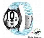 Transparent strap for Samsung Galaxy watch 4/classic/3/5/pro/Active 2 Glacier 20mm/22mm link bracelet huawei gt 3-pro-2-2e-band