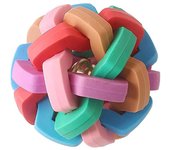 piezas Molar-ball Pets, juguete interactivo para lanzar bolas, juguete de rompecabezas para perros, juguetes duraderos para perros, entrenamiento al aire libre, bola tejida de goma con nudo, (7 cm)