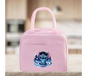 Stitch & Angel Lunch Bag, Portable Lunch Box Storage Bag, Foldable Insulated Cooler Handbag,Perfect For Office School Picnic