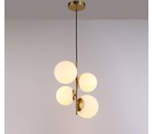 Barcelona LED Lámpara colgante bola cristal "TANNA" - E27 - Ø 15cm
