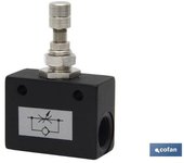 Regulador de flujo unidireccional en linea h-h r-1/2