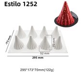 Christmas Tree Snowflake Christmas Decoration Tools Christmas Hat Silicone Cake Molds Kitchen Bakeware Mousse Chocolate Moluds