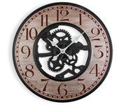 Versa Cambrai Reloj de Pared Decorativo para la Cocina, el Salón, el Comedor o la Habitación, , Medidas (Al x L x An) 59 x 2 x 59 cm, Metal, Color Gris