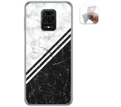 Tumundosmartphone Funda Gel Tpu para Xiaomi Redmi Note 9S / Note 9 Pro diseño Mármol 01 Dibujos