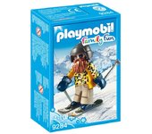 PLAYMOBIL - ESQUIADOR CON SNOWBLADES (ESQUÍS CORTOS), 9284, TIENDA CON LICENCIA OFICIAL