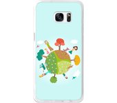 Tumundosmartphone Funda Gel Tpu para Samsung Galaxy S7 Edge Diseño Familia Dibujos