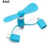 3-In-1 Mini Electric Phone Fan Cooling For Smartphones Type-c Micro USB Port Portable Mini Fan For Cell Mobile Phone Fan