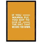 Nacnic Poster Con Frase Inspiracional. Lámina De Decoración 'Si Quieres Volar' Con Frases Motivadoras Y Llenas De Energia.
