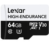 Lexar High-Endurance 64 GB MicroSDXC UHS-I Clase 10