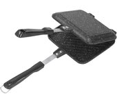 Sartén para pan de sándwich de doble cara, sartén antiadherente de aluminio para desayuno, sartén para panqueques para cocina