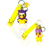 XOKOTAKI Llaveros de Personajes de Dibujos Animados y Videojuegos en Silicona y ABS con Mosquetón de Metal