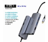 MOKiN USB C Docking Station Dual Monitor, 7 in 1 USB C Hub with 2 HDMI, VGA, 100W PD, 3 USB, for Dell HP Lenovo MacBook Laptop