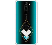 Funda compatible con Xiaomi Redmi Note 8 Pro - Rombos Marmol Dorado