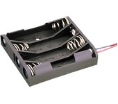 Portapilas 4 x 1.5 V color negro Electro Dh 33.065/4 8430552029242