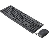Logitech MK295 Combo de Ratón y Teclado Inalámbricos, Disposición QWERTY Inglés Reino Unido, Gris