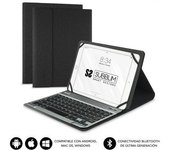 Funda con Teclado Subblim Keytab Pro Bluetooth para Tablets de 10.1"-10.8"/ Negra